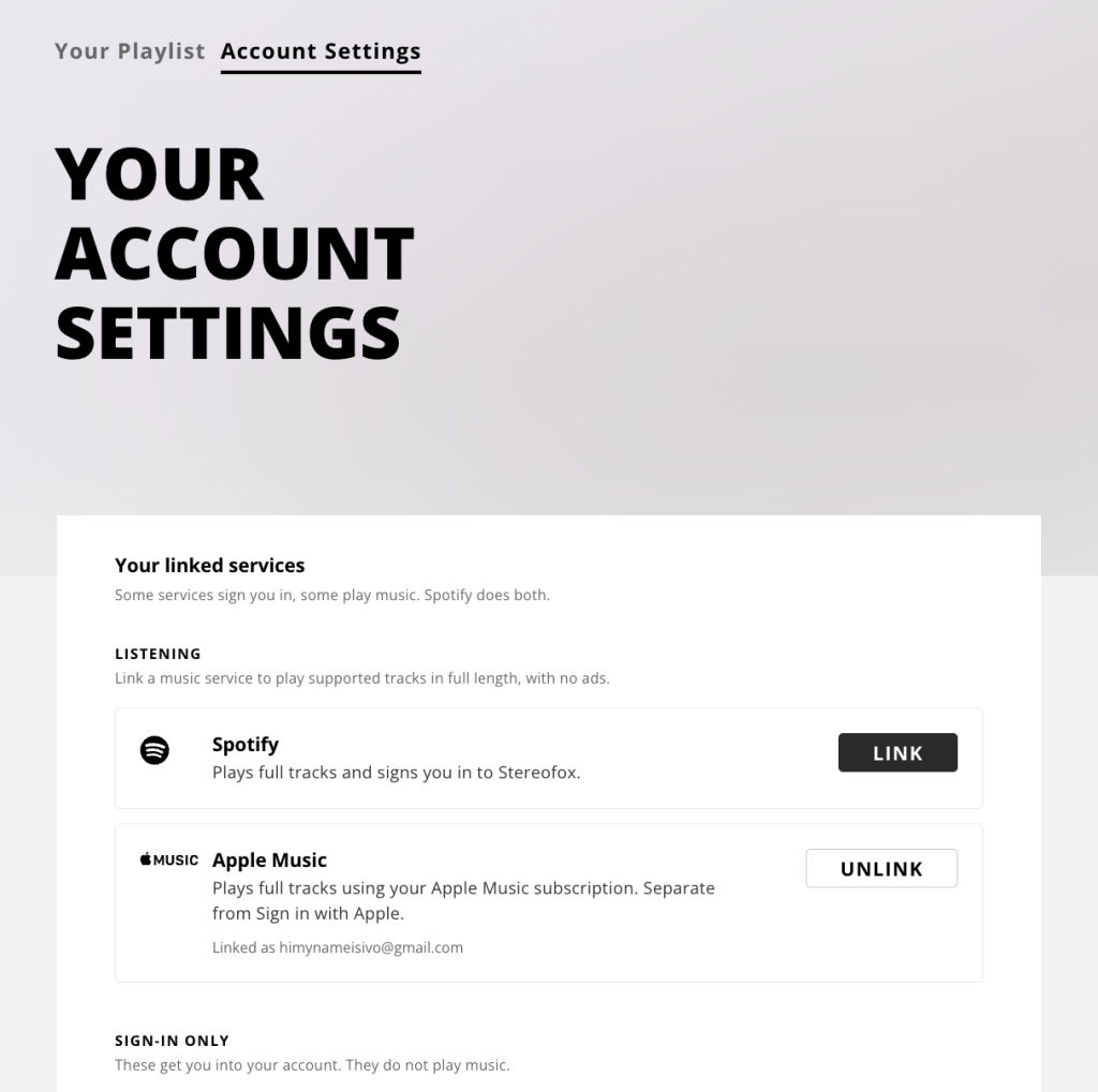 stereofox website profile account